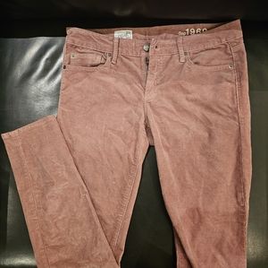 Gap skinny dusty rose corduroys
